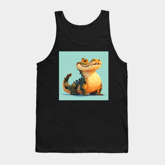 crocodile Tank Top by Stephanie Francoeur Art